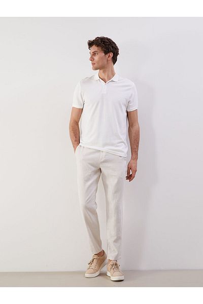 LC Waikiki Ανδρικό παντελόνι Chino New Season Standard Fit Λινό Μικτό - S51104Z8