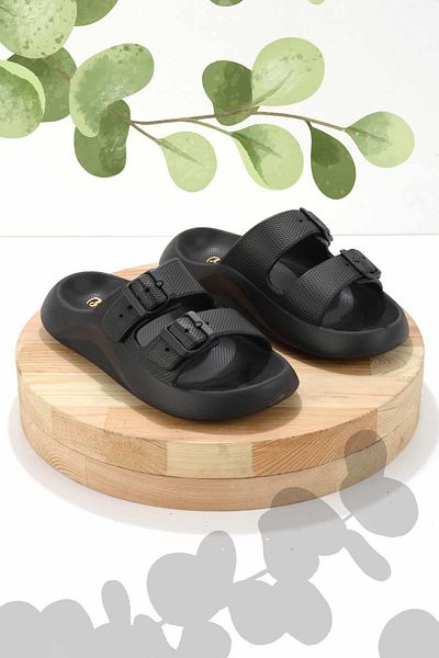 Bambi Black Women's Slippers K04819300459