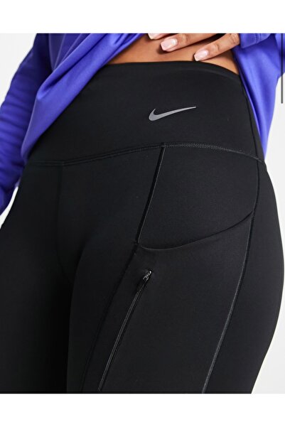 Nike Go Firm-Support Mid-Rise Full-Length Training Siyah Kadın Tayt