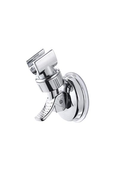 OEM Shower Head Holder, Suction Cup Mount, Adjustable, Plastic, Silver