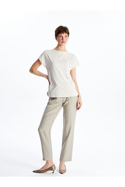 LC Waikiki New Season Elastic Waist Carrot Cut Women's Trousers - S5G158Z8