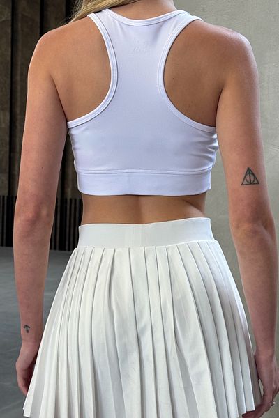 VAGGON Pleated Elastic Waist Shorts Skirt