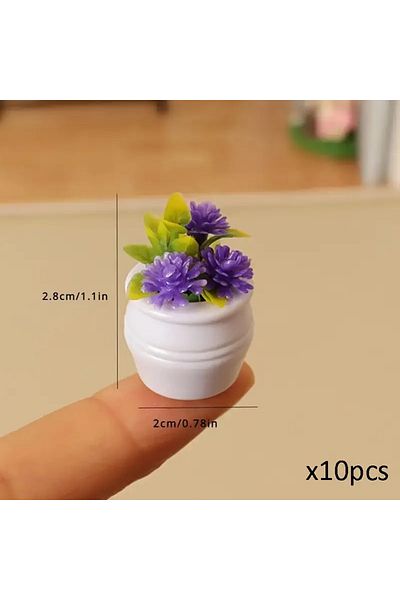 LavinTheMavi Miniature Toy Mini Flower Set - 5 Pieces