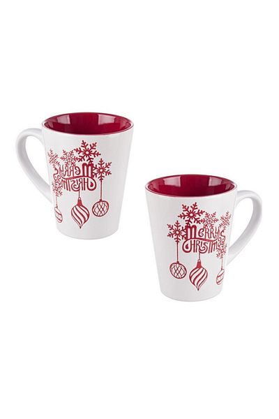 Bizzotto Set 2 ceramic mugs Xmas 9x6.2x11 cm