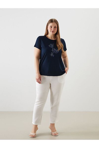 LC Waikiki New Season Elastic Waist Carrot Cut Women's Trousers - S5G158Z8