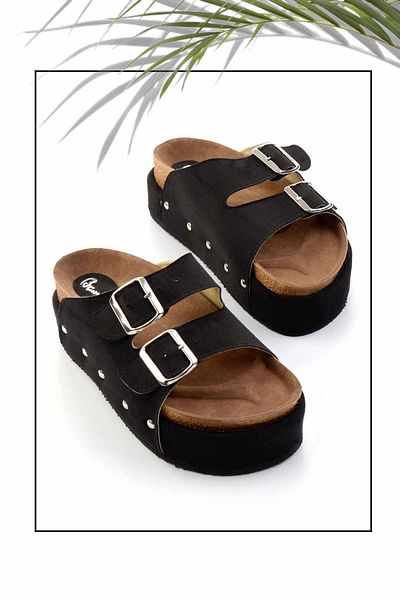 Bambi Black Women's Slippers K04192171502