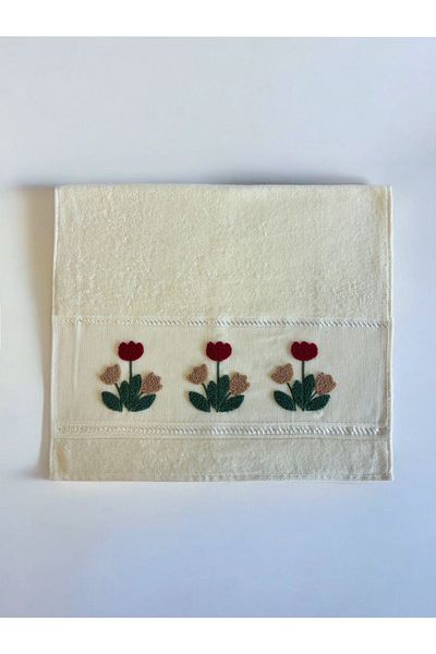 Newsevinç Ev Tekstili Embroidery Patterned Hand Face Towel 50X70 cm