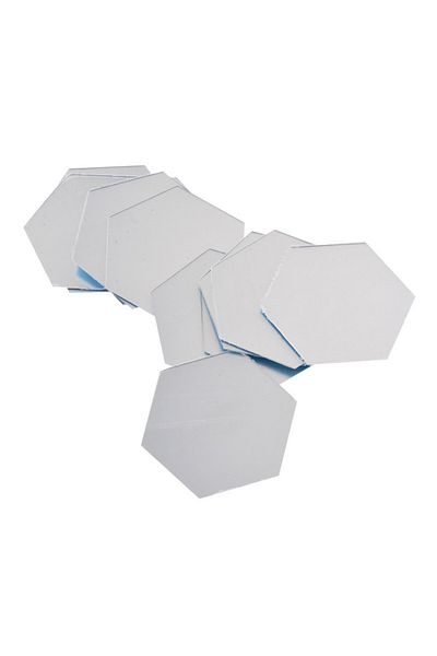 OEM Hexagon Design Mirror Set - Decorative Acrylic Crystal Mirrors - Diamond Luxury Home - Diagonal