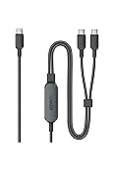 Anker كابل Zolo USB C إلى USB C (3 أقدام/6 أقدام) كابل شحن سريع مضفر خالٍ من الأوساخ بقوة 240 وات من النوع C لأجهزة iPhone