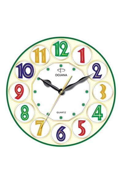 dojana Round Analog Wall Clock Multicolour