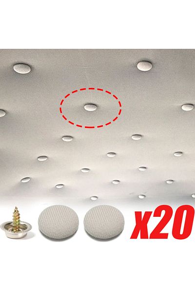 OEM Kit of 20 upholstery staples for car roof repair, compatible with Audi, Skoda, BMW, VW, OPEL etc.