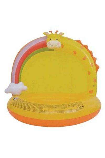 OEM Covered Yellow Pool with Giraffe Model for Kids 104 x 84 x 90 cm