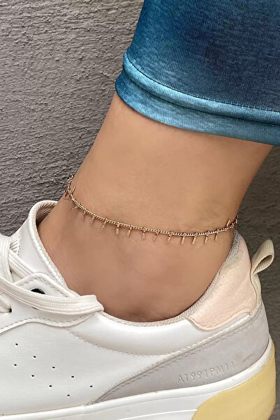 Vitastyle DAMGA ÇUBUK MODEL ÇELİK HALHAL ROSE GOLD