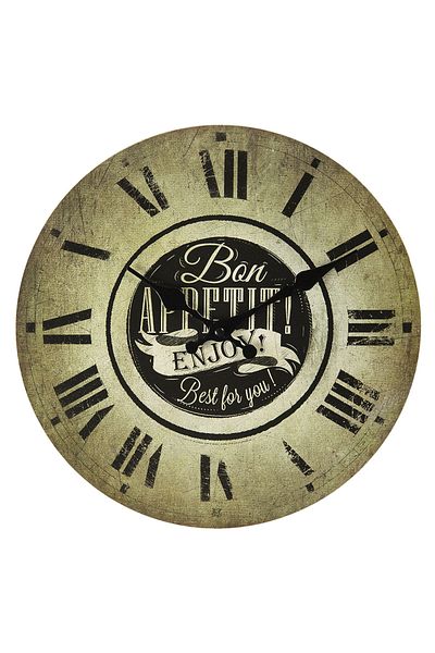 Clayre & Eef Wall Clock Bon Appetit 30x3 cm