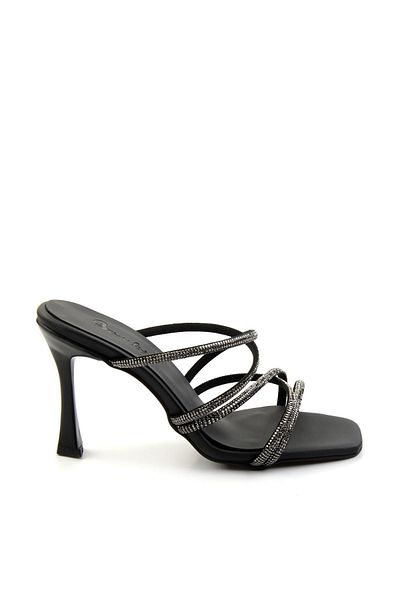 Bambi Women's Matte Black Slippers K 04124007638