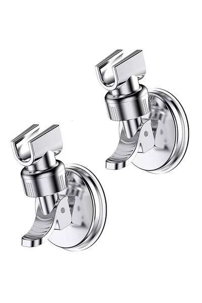 OEM Set of 2 suction cup shower head holder, 360 degree adjustable, easy to install, waterproof,