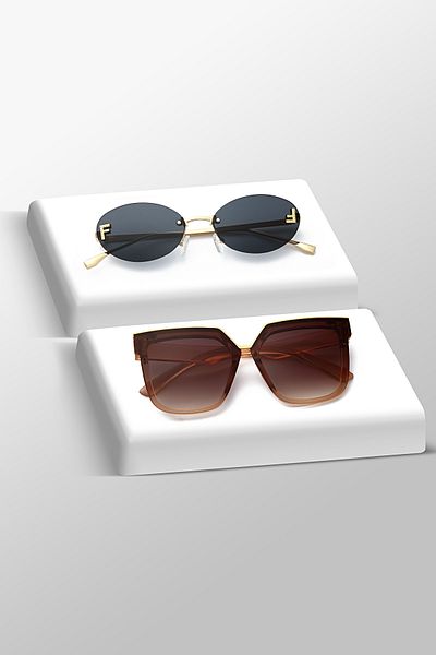LUPİX Set of 2 Sun Glasses