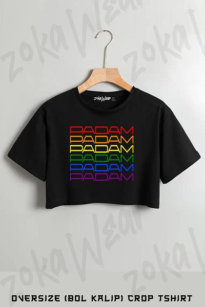 ZOKAWEAR Padam Pride Printed Oversize Crop T-Shirt