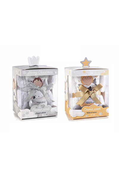 Decorer Set de Crăciun, Creme pentru picioare, Miere de lapte și Prună Zahari...