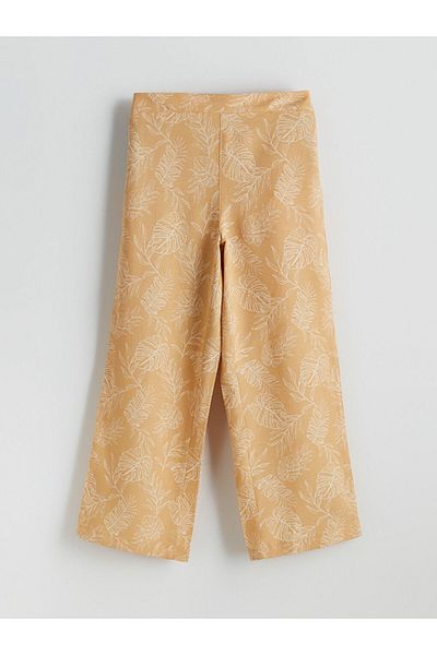 LC Waikiki New Season Elastic Waist Linen Blend Girls' Trousers - S5Et82Z4