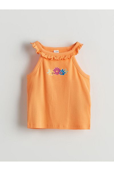LC Waikiki New Season Halter Neck Printed Girls Undershirt - S5I258Z1
