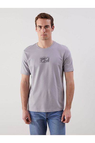 LC Waikiki New Season Crew Neck Short Sleeve Printed Men's T-Shirt - S5Nh11Z8