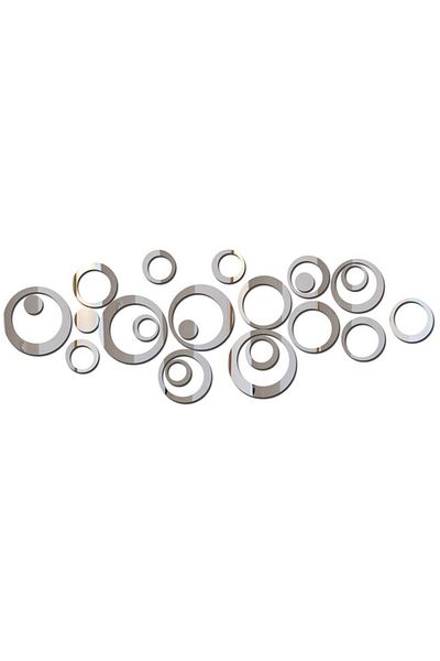 OEM Set de oglinzi cu design modern, oglinzi decorative acrilice, cristal, diamant, 23 piese/set, 3D