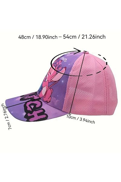 GlassySKY Stitch Baseball Cap Sun Protection Hat,Summer Beach Holiday