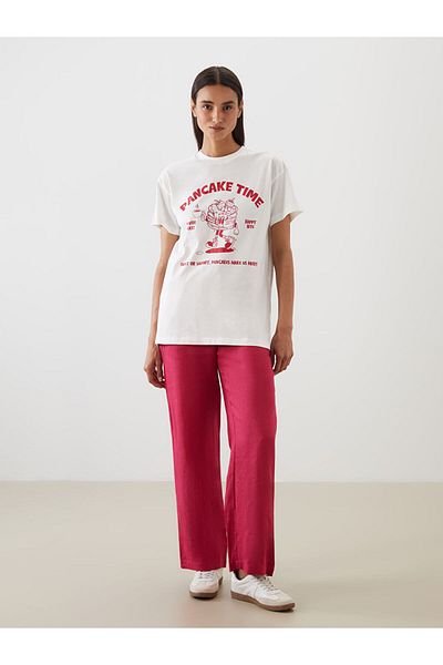 LC Waikiki New Season Crew Neck Printed Women's T-Shirt - S5Nq52Z8
