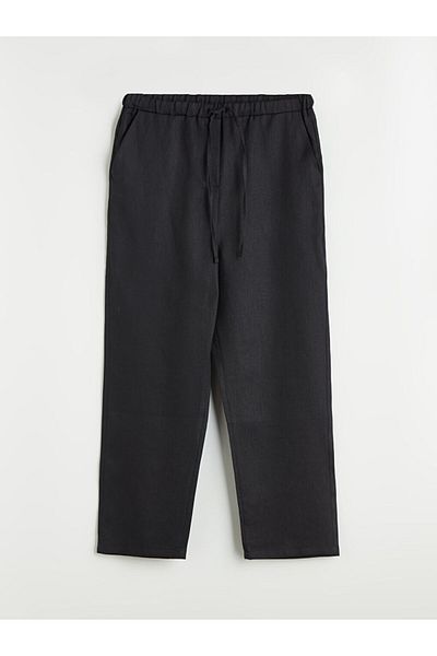 LC Waikiki New Season Elastic Waist Linen Women's Trousers - S5K576Z8