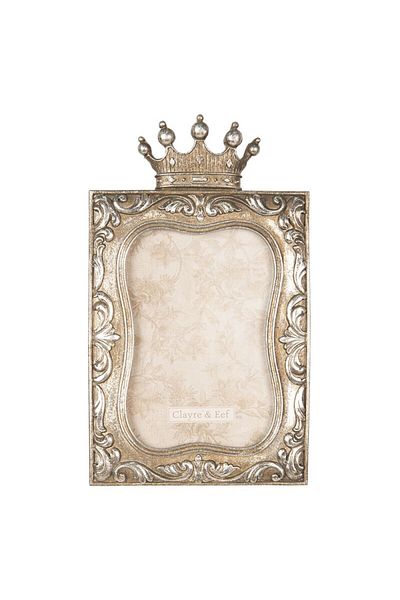 Clayre & Eef Gold polyresin table photo frame 14x1x24 cm