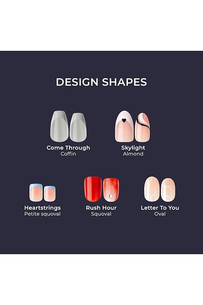 Kiss imPRESS No Glue Press On Nails - Kingdom, Light Pink, Small, Squoval Shape