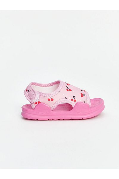 LC Waikiki New Season Cherry Printed Velcro Baby Girl Sandals - S5Ii26Z1