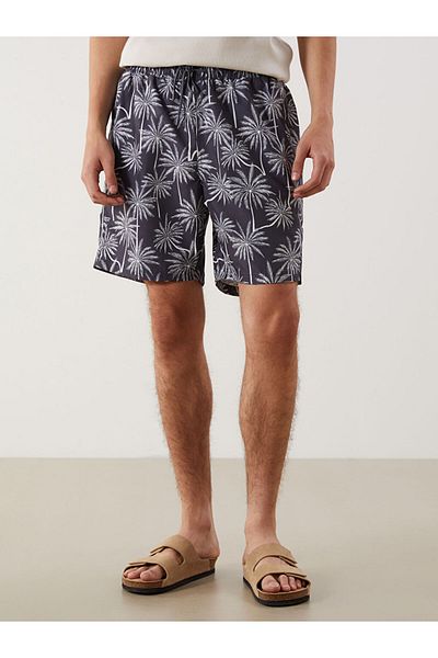 LC Waikiki New Season Short Length Patterned Men's Sea Shorts - S5Hu69Z8
