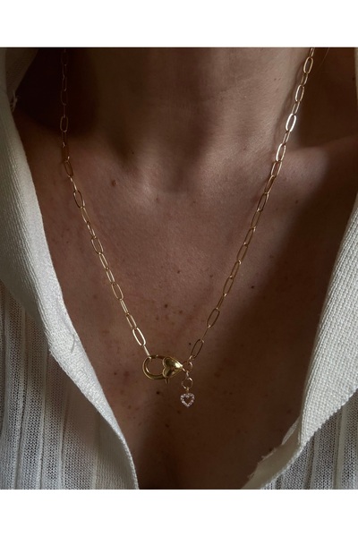 Rossetto Atelier Altın Kaplama Love Lock Kolye