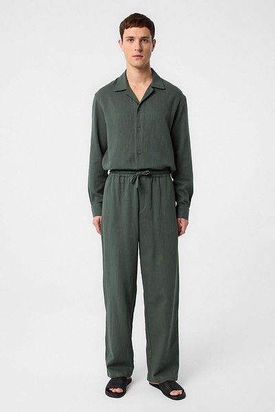 Antioch Khaki Textured Men's Trousers