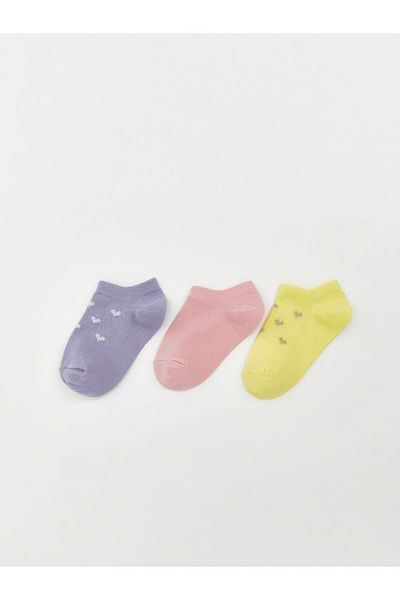 LC Waikiki New Season Printed Baby Girl Booties Socks 3-Piece - S5K154Z1