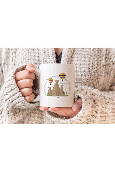 MODA كوب بورسلين هدية مطبوع من Nevşehir Cappadocia