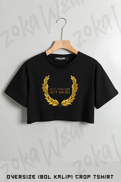 ZOKAWEAR Tricou oversize cu imprimeu Aut Vincere Aut Mori