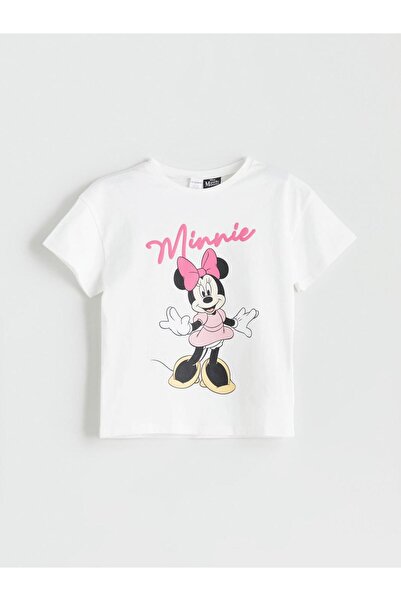 LC Waikiki Minnie Mouse Baskılı Kız Çocuk Tişört