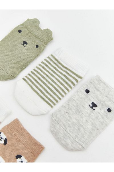 LC Waikiki New Season Printed Baby Boy Booties Socks 5-Piece - S54150Z1
