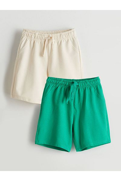 LC Waikiki New Season Elastic Waist Boys' Shorts 2-Piece - S5Jd00Z1