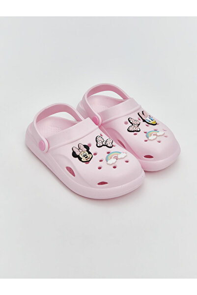 LC Waikiki صندل شاطئ للفتيات مطبوع باللون الوردي