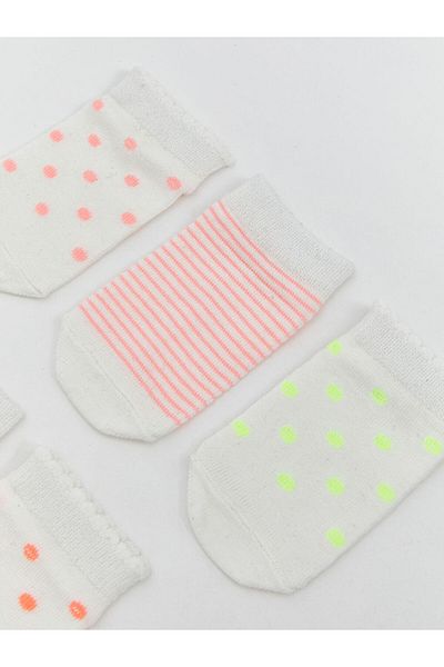 LC Waikiki New Season Striped Baby Girl Booties Socks 5-Piece - S5Ho60Z1
