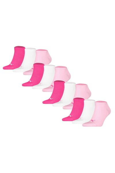 Puma Unisex Sneakersocken, 12er Pack - Sneaker Plain 12P, Logo, einfarbig