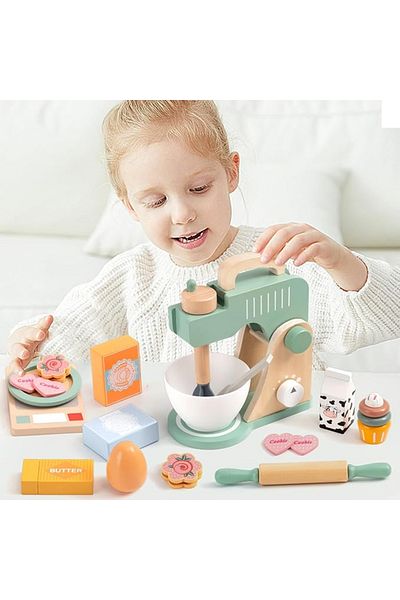 Malvys Eco-friendly wooden play set, Cooking Time, 11 pieces