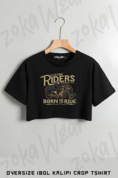 ZOKAWEAR Tricou oversize cu imprimeu Born To Die Motor