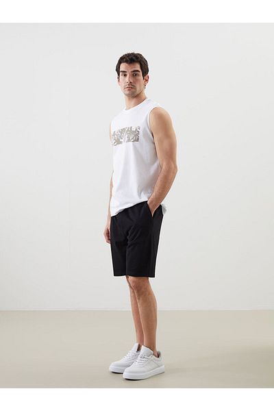 LC Waikiki Ανδρικό αμάνικο μπλουζάκι με στάμπα New Season Crew Neck - S5FT34Z8