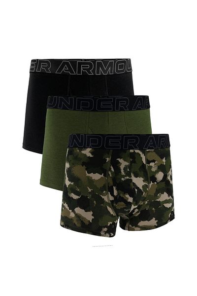 Under Armour Herren Boxershorts, 3er Pack - Performance Cotton Trunks - Novelty 3", Stretch, Baumwol