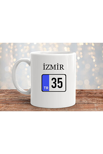MODA كوب بورسلين هدية مطبوع عليه 35 مدينة إزمير